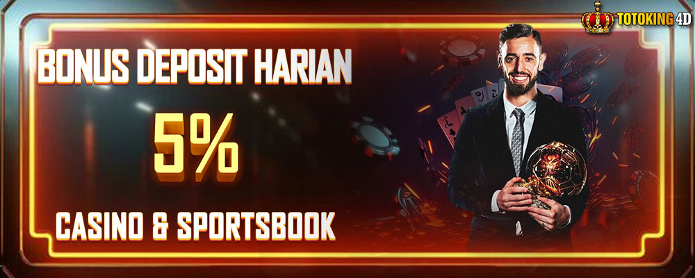 Bonus Deposit Harian 5% Sportsbook & Live Kartu